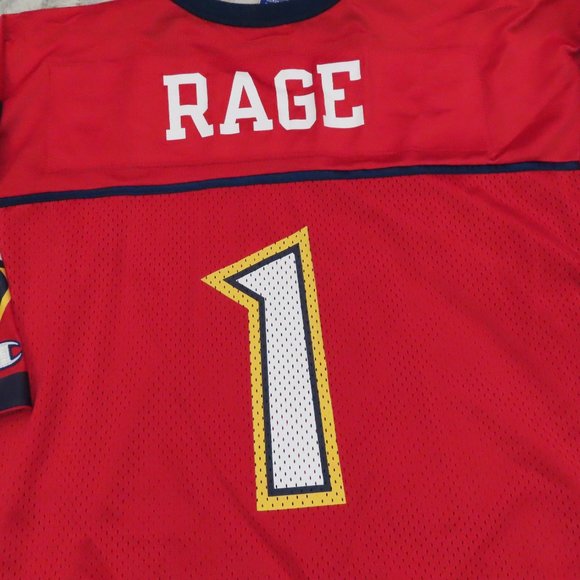 (2001) Orlando Rage #1 nfl XFL Football Jersey Adult MEN'S/MENS (XL-48) - Picture 9 of 9
